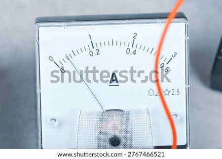 electrical device - ammeter, a device for measuring current strength