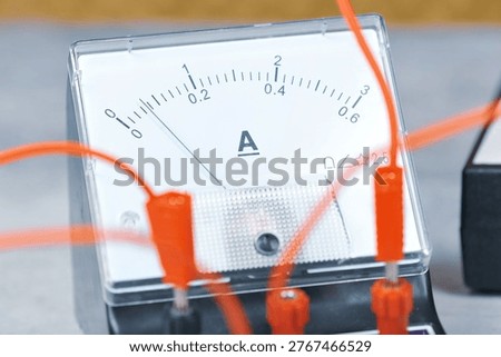 electrical device - ammeter, a device for measuring current strength