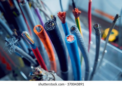 Electrical equipment. Background and texture - Shutterstock ID 370043891