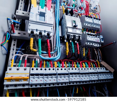 Electrical equipment. Background and texture
