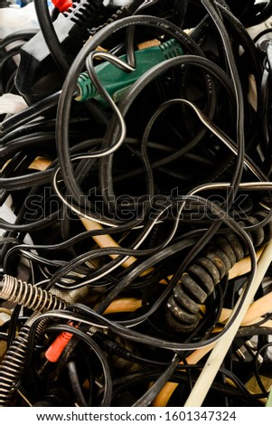 Electrical equipment cables Background and texture pattern
