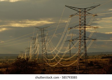 Electrical line in Castilla and La Mancha, Spain  (Cerca de Cuenca)