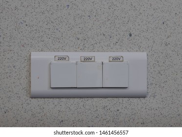 Electrical Outlets With Protective Covers On The Wall