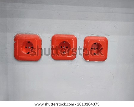electrical outlets or socket electric or Stop Kontak for UPS on a white background