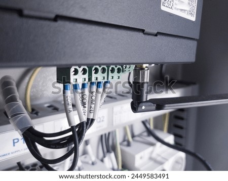 Electrical panel for data smart logger control and monitoring solar panel in industry consummer. with connection 4G network for online remote control.