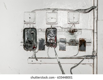 Electrical Panel Destroyed By Vandals Abandoned Stock Photo 633448001 ...