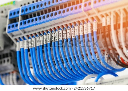 Similar – Image, Stock Photo Socket, line and copper pipes in the boiler room
