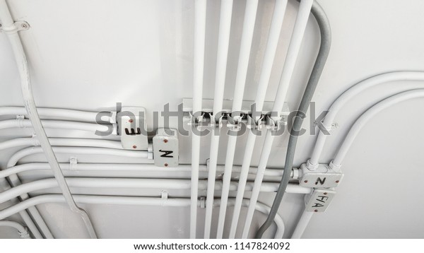 Electrical Pipe Junction Box On Ceiling Technology Industrial