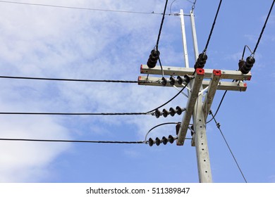 Electrical Pole Buck Arm Type Stock Photo 511389847 | Shutterstock