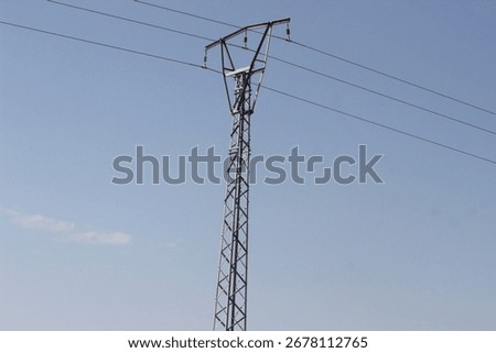 Electrical pole with line wire