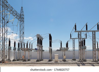 Electrical Power Substation distributes high voltage electricity to grid system by step up/down through transmission line, insulation, protection, and measurement. 