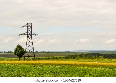 Electrical Power Tower Steel Lattice Structure Supporting Long Distance Overhead High Voltage Direct Current HVDC Electric Lines. Can Be A Suspension/Terminal/Tension/Transposition Transmission Tower.