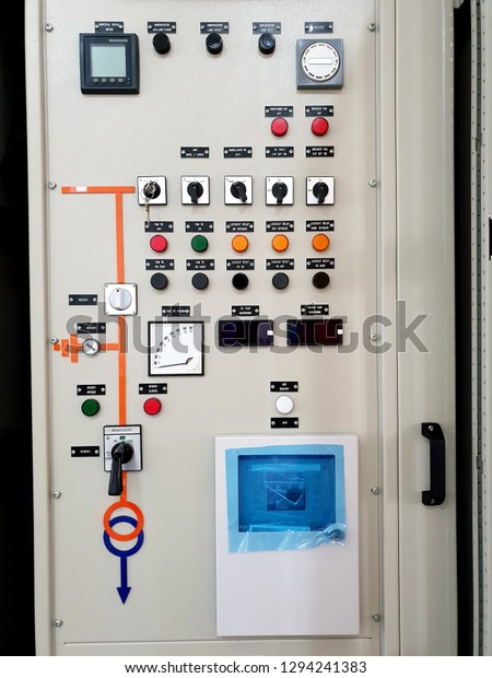 Electrical Singleline Diagram Ona 115kv Transformer Stock Photo