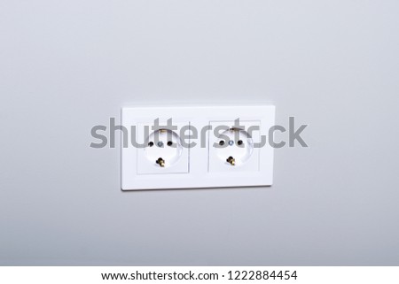 Electrical sockets on a wall
