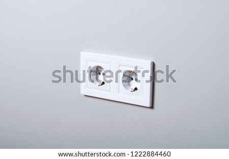 Electrical sockets on a wall
