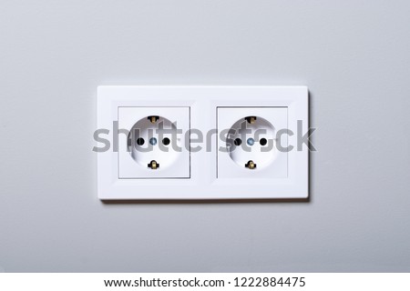 Electrical sockets on a wall