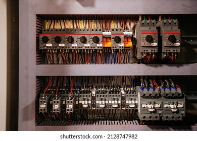 Electrical Switchgear Cabinet In The Switchgear Room.