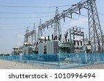 Electrical Transformer : The equipment used to raise or lower voltage, high voltage power station