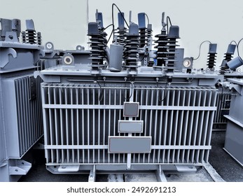 
Electrical transformer with nitrogen gas cushion oil immersed transformer for electricity supply.