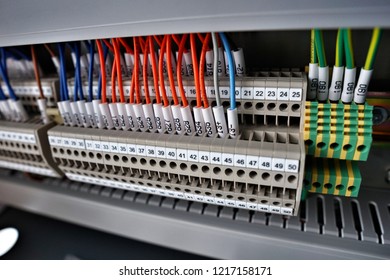 Electrical Wiring On Terminal Number Marker Stock Photo (Edit Now ...