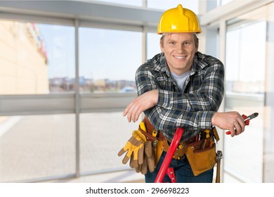Electrician, Manual Worker, Construction Worker. - Shutterstock ID 296698223