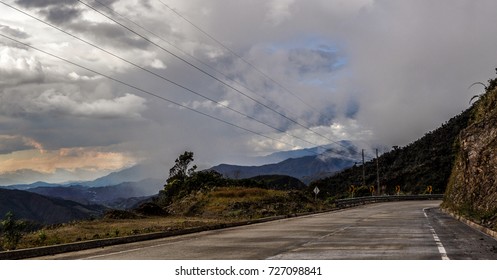 Electricity cables and clouds
