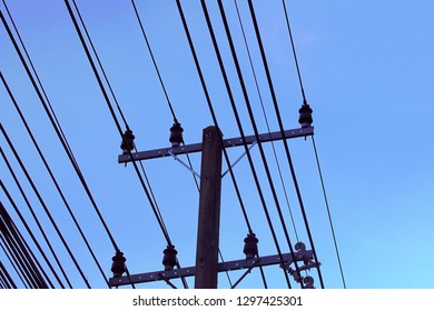 Electricity Cables Ran Pass Through Electricity Stock Photo 1297425301 ...