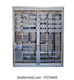  Electricity Distribution Box With Wires And Circuit Breakers (fuse Box)