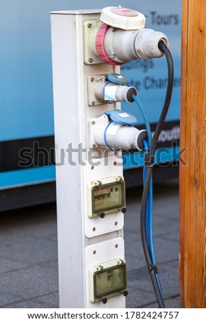 Electricity Hookups for plugs and cables while camping