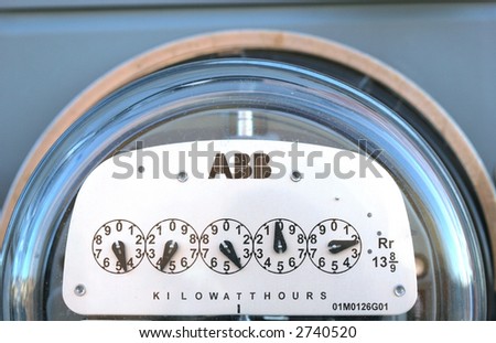 Electricity meter Zdjęcia stock © 