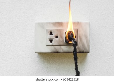 Electricity Short Circuit / Electrical Failure Resulting In Electricity Wire Burnt