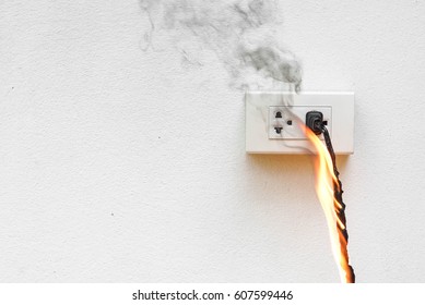 Electricity short circuit / Electrical failure resulting in electricity wire burnt