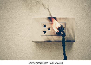 Electricity short circuit / Electrical failure resulting in electricity wire burnt
