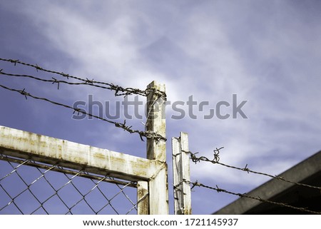 Similar – Caution electric fence