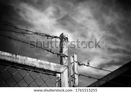 Similar – Caution electric fence