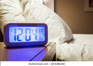 Digital Clock Bedroom Stock Photos Images Photography