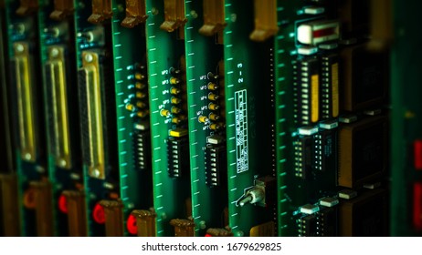 Electronic boards in the machine.