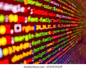 Electronic chart showing stock market fluctuations, financial crisis. Colorful patterns of lights for background. Code background. Image of financial data processing over connections.