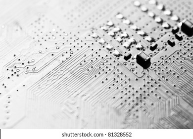 electronic circuit board as an abstract background pattern