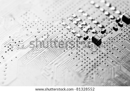 electronic circuit board as an abstract background pattern