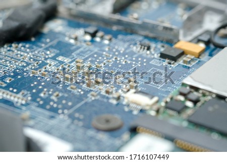 Electronic circuit board in computer