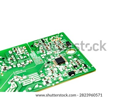 Electronic circuit board with integrated chipset processor soldered in surface 