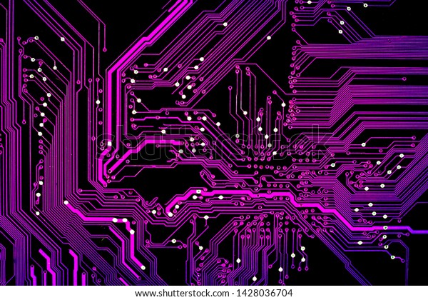 Electronic Circuit Boards Purple Computer Motherboardtexture Stock Photo Edit Now