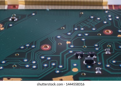 Electronic components. Circuit. PCB. Close up