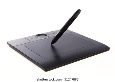 Electronic Drawing Pen Tablet Isolated