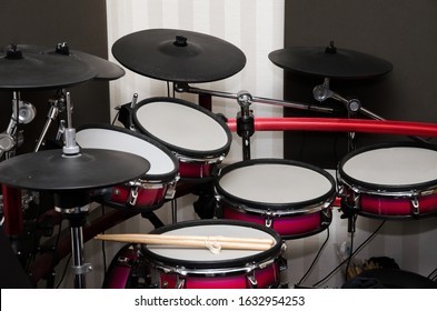 Electronic Drum In Soundproof Room