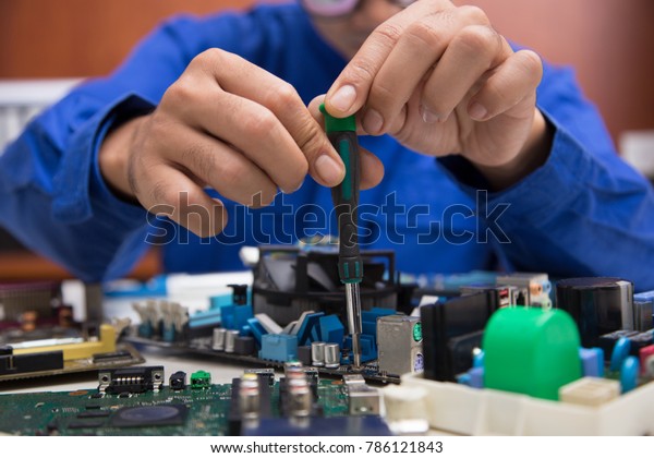 Electronic Engineer Computer Technology Maintenance Computer Stock ...