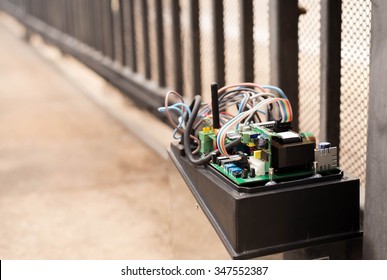 Electronic Gate control system motor with wires industrial