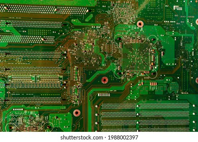 Electronic green computer chip texture