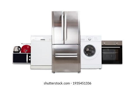 Electronic Household Device Appliances Set. House Equipment - Shutterstock ID 1935451336